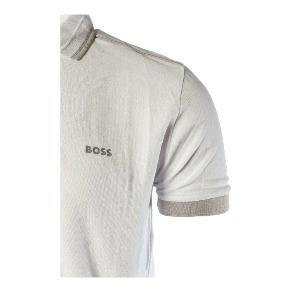Hugo Boss Klassieke Witte Katoenen Poloshirt White Heren
