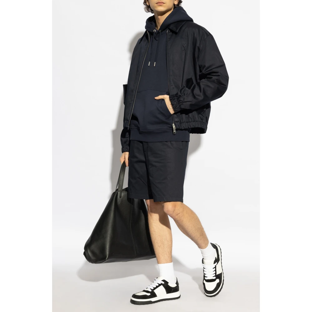Ami Paris Hoodie Blue Heren