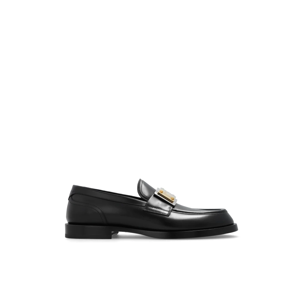Dolce & Gabbana Men's Black Leather Loafers