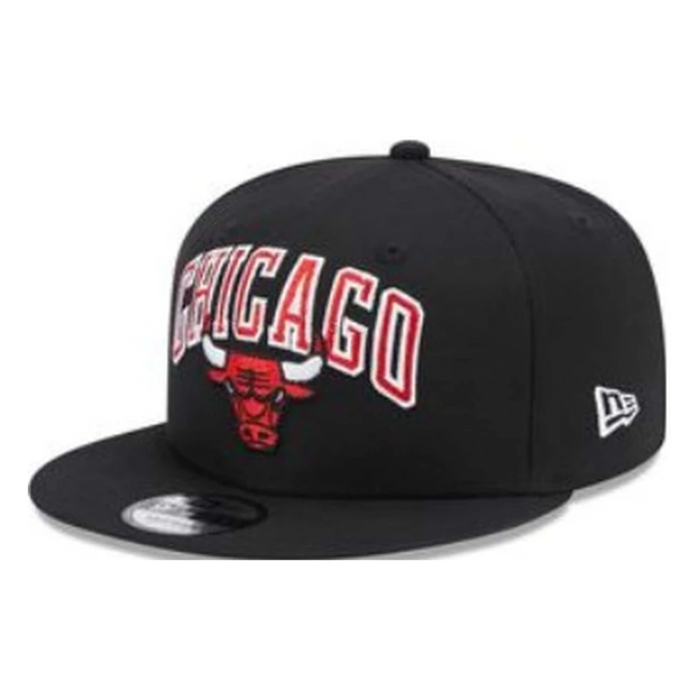 New Era NBA Chicago Bulls Patch 9Fifty Snapback Cap Black, Unisex