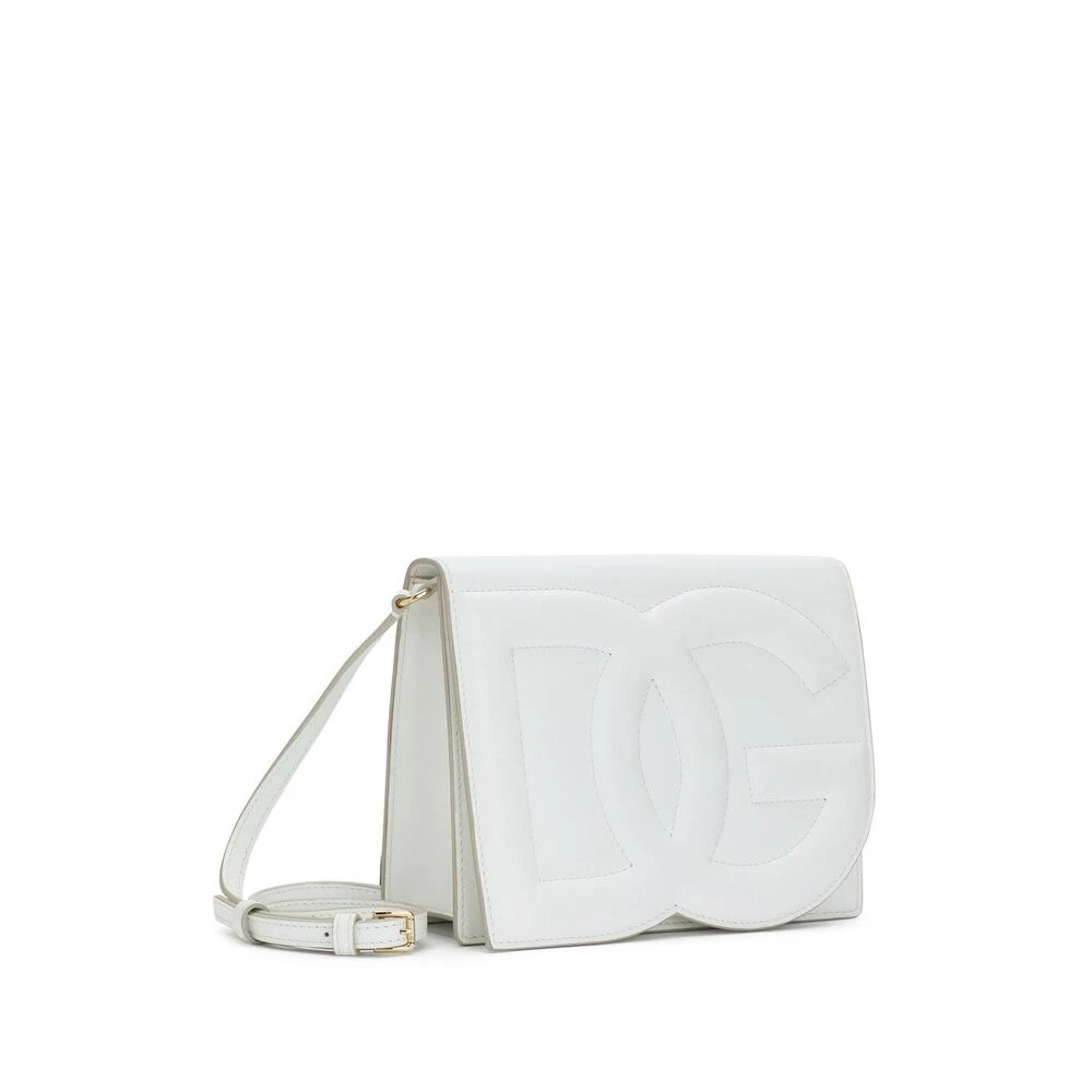 Dolce & Gabbana Witte DG Logo Crossbody Tas White Dames
