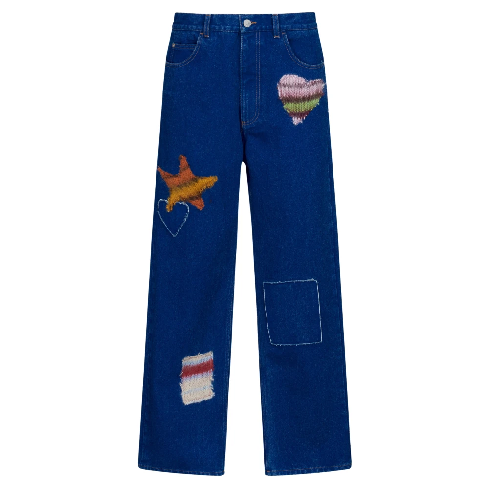 Marni Bio-Baumwolldenim Jeans met gecoate afwerking Blue Heren