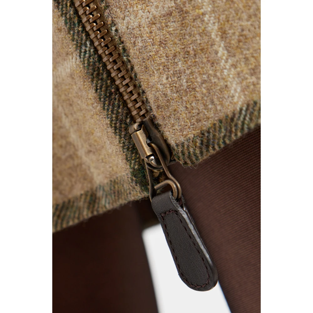 Burberry Wollen jurk met ruitpatroon Beige Dames