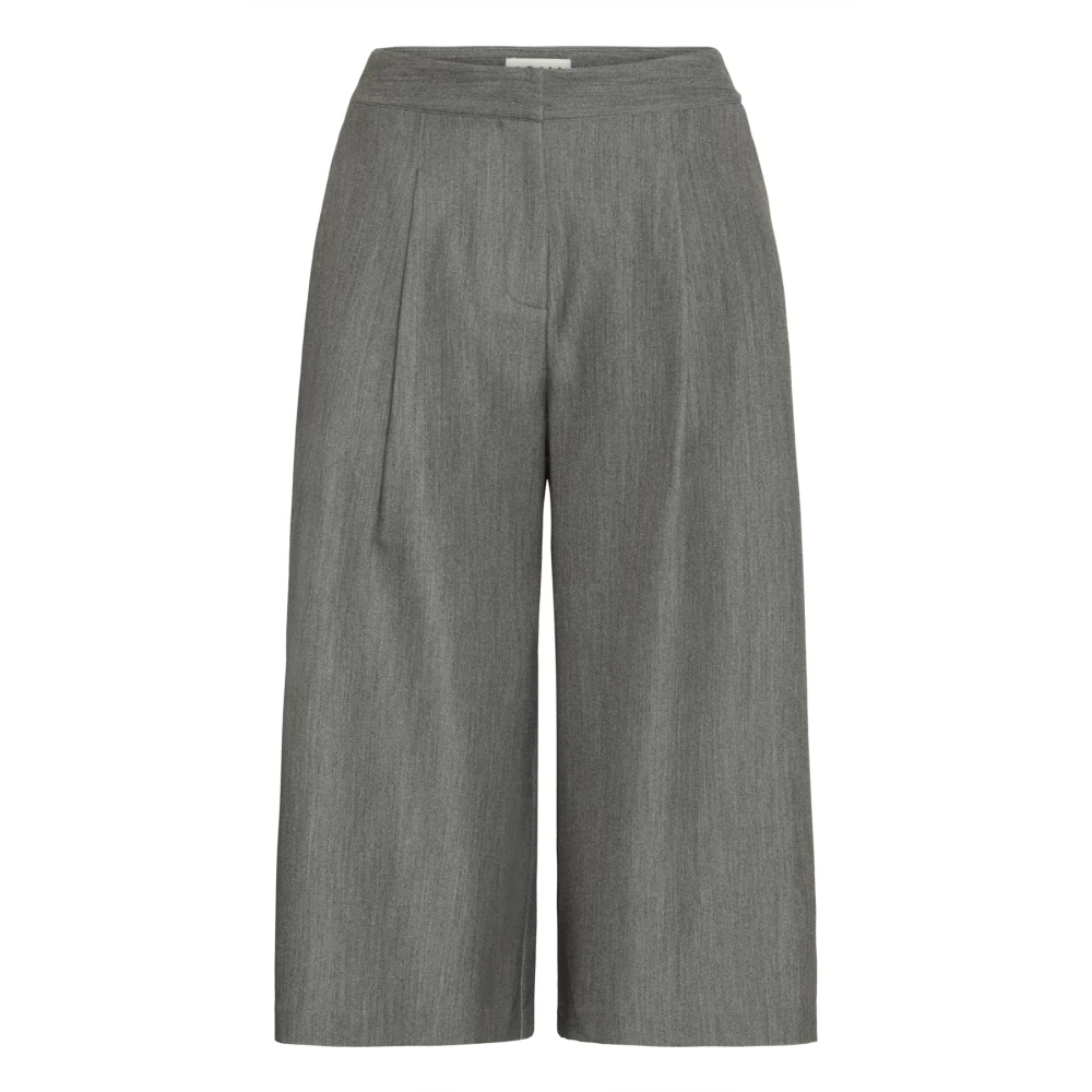 Ichi Kvinno Grå Byxor Dam, Xs, Wide Byxor