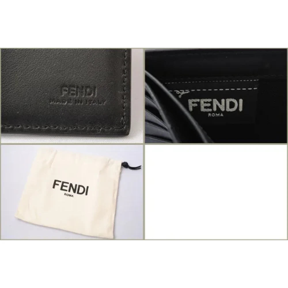 Fendi Vintage Pre-owned Leather wallets Yellow Dames