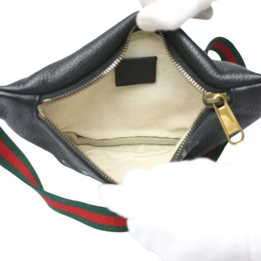 Gucci Vintage Pre-owned Leather gucci-bags Black Dames