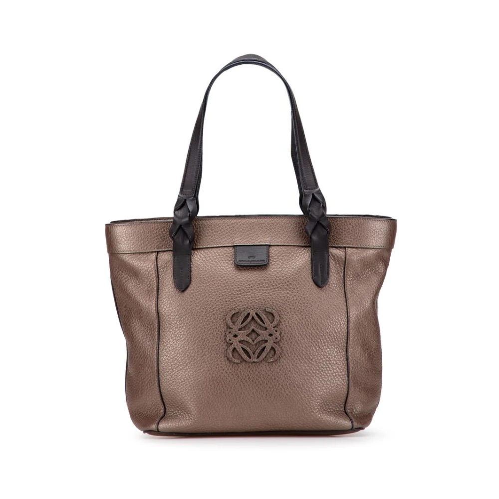 Loewe Pre-Owned Women's Brown Pre-Owned Leather Tote Bag