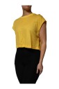 haut-jaune-sans-manches-en-coton