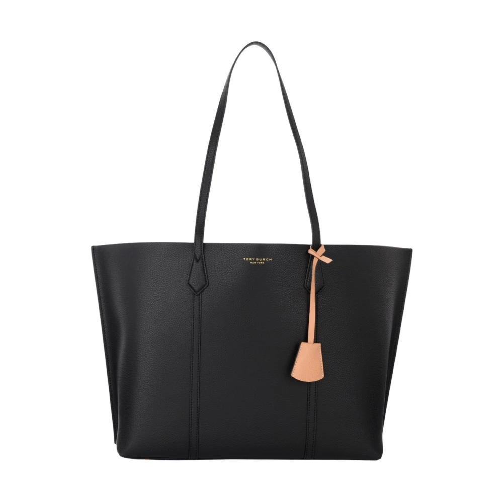 Perry Triple Tote Bag i Svart Skinn