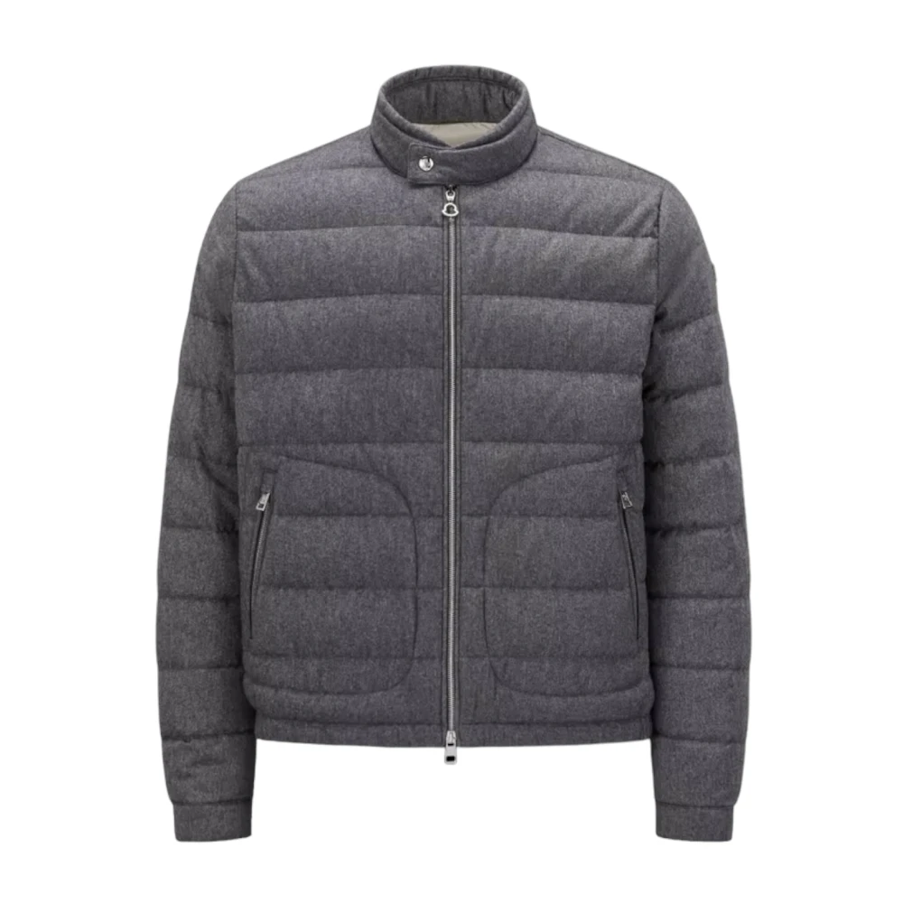 Moncler Men's Gray Winter Jackets,, Light Grey Down Jacket Acorus Style 4XL