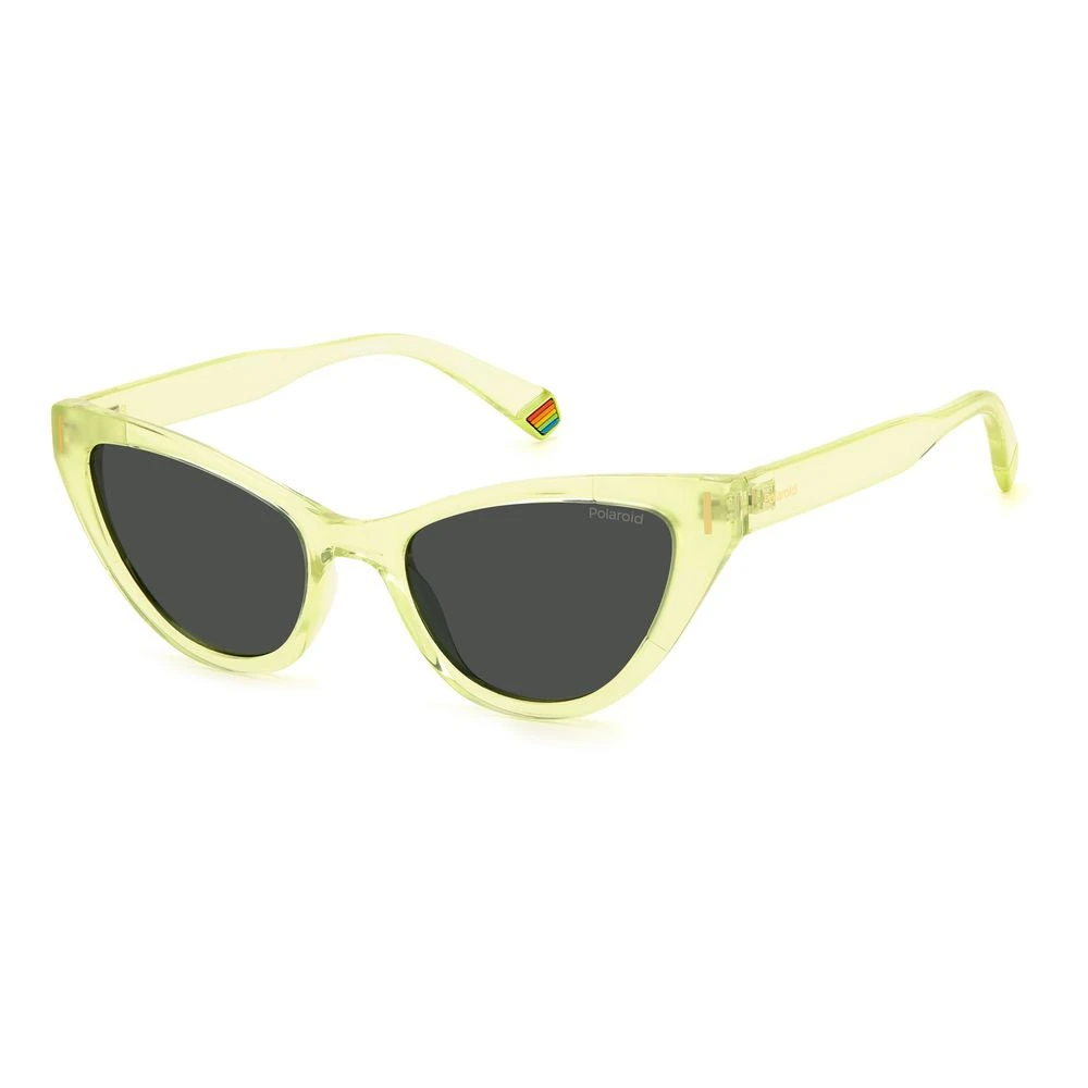 Polaroid Women's Yellow/Grey Plastic Sunglasses With Polarized Lenses