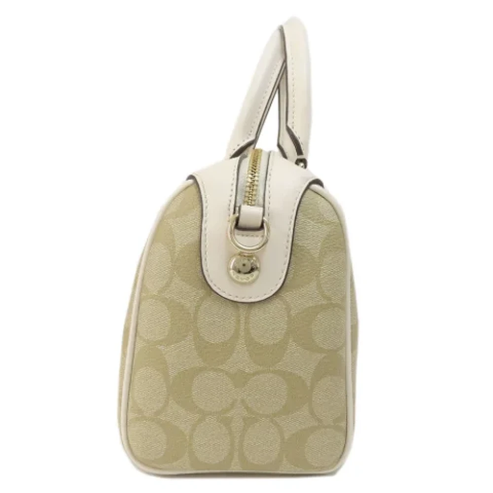 Coach Pre-owned Plastic handbags Beige Dames