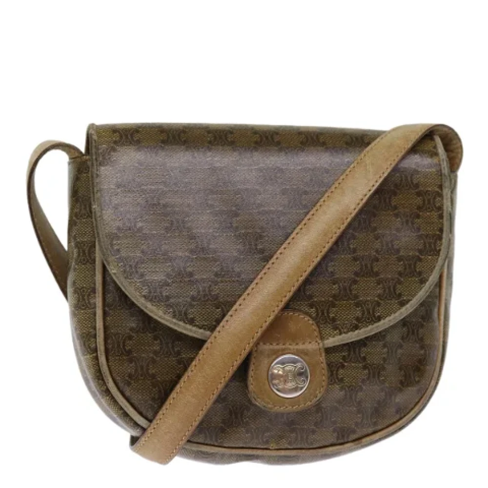 Celine Vintage Pre-owned Canvas celine-bags Brown Dames