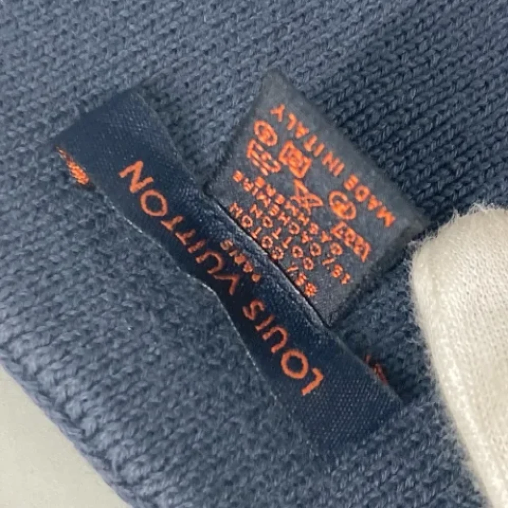 Louis Vuitton Vintage Pre-owned Cotton scarves Blue Dames