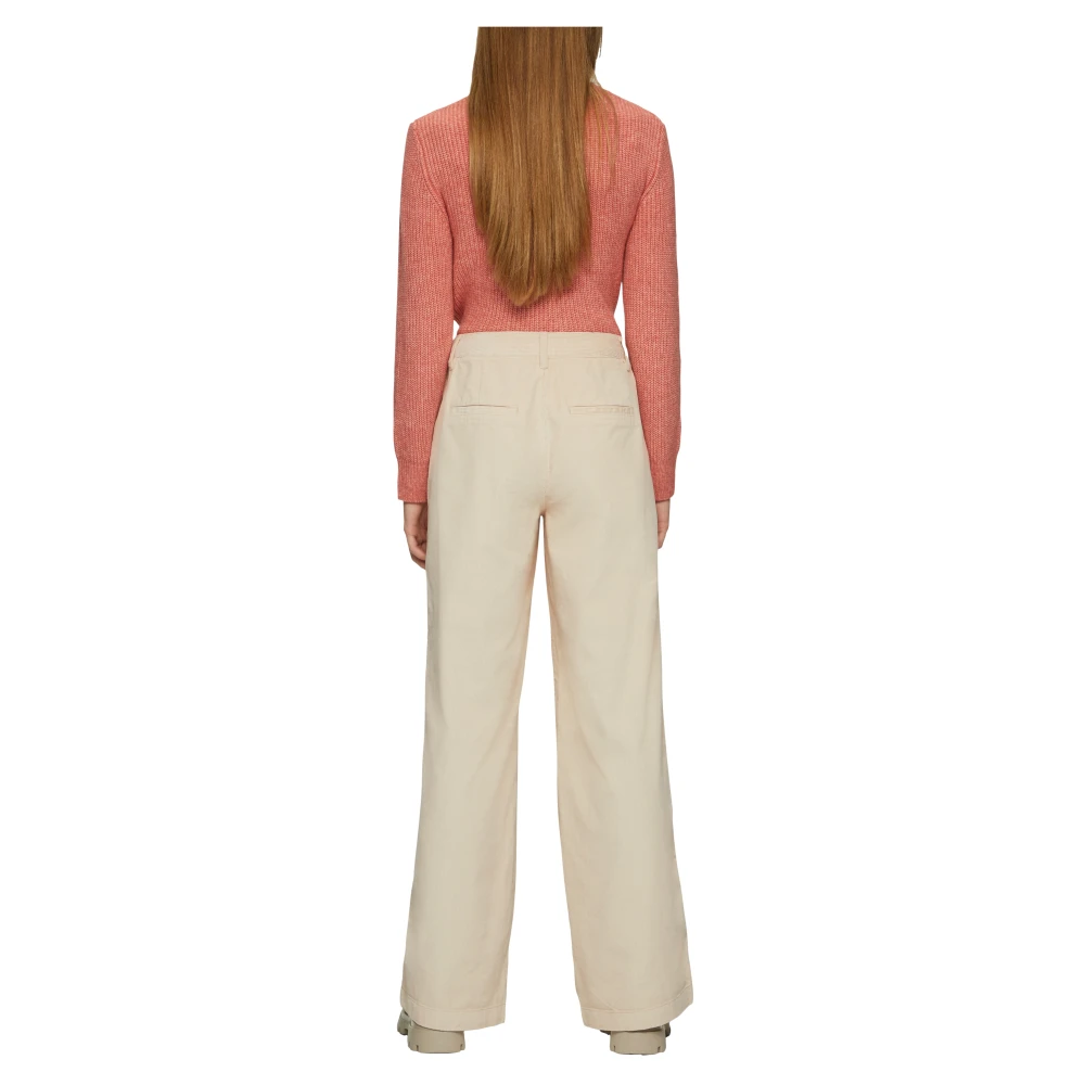 s.Oliver Wijde Pijp Corduroy Broek Beige Dames