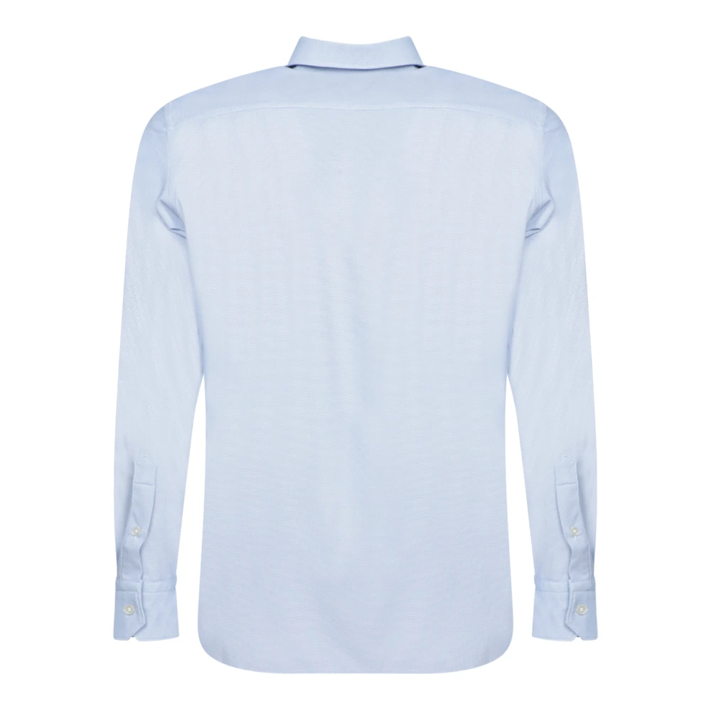 Dell'oglio Blauw Overhemd voor Mannen Blue Heren