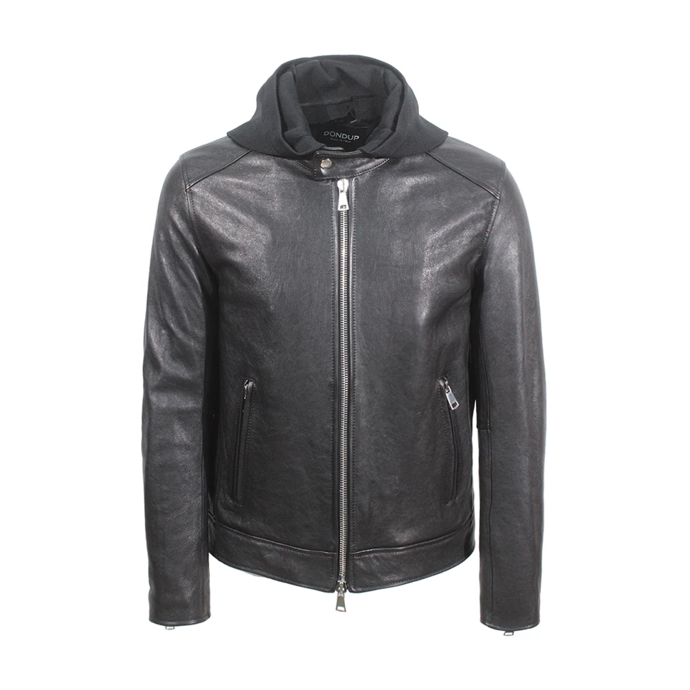 Dondup Zwarte Lamsvacht Ritsjas Black Heren