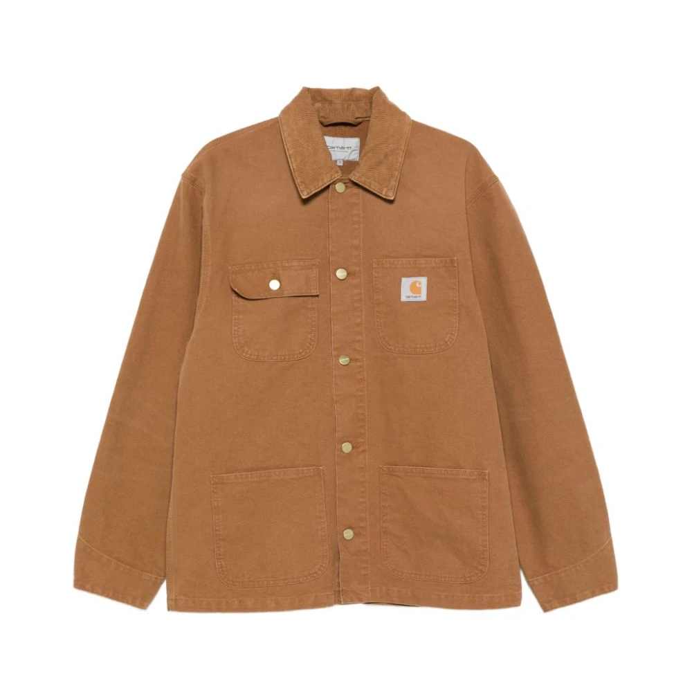 Carhartt Wip Men's Brown Light Jackets, Xl, Michigan Shirt Jacket
