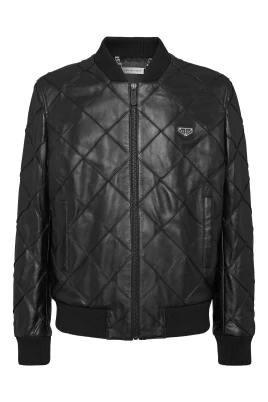 Leather Bomber LS