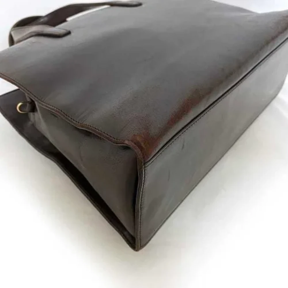 Loewe Pre-owned Fabric handbags Brown Dames