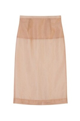 karamell-organza-midi-kjol