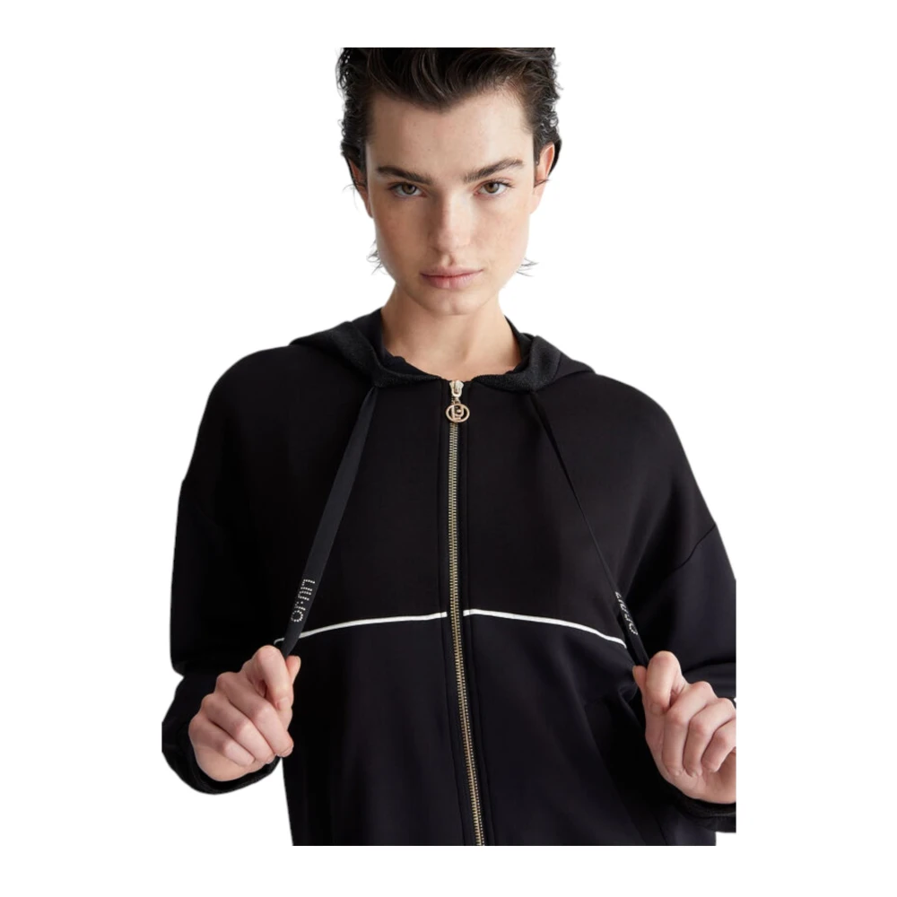 Liu Jo Dames Zip Hoodie Black Dames