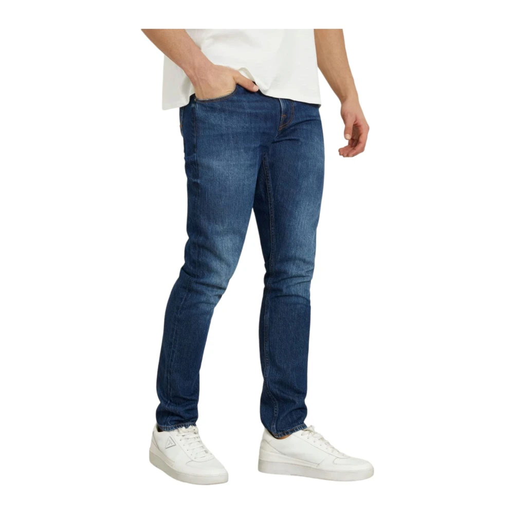Guess Slim-fit Denim Broek Blue Heren