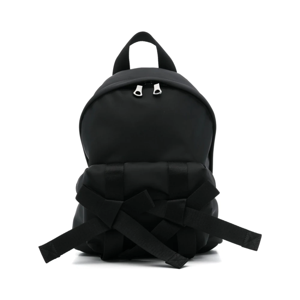 Simone Rocha Zwarte rugzak met bovenritssluiting Black Dames