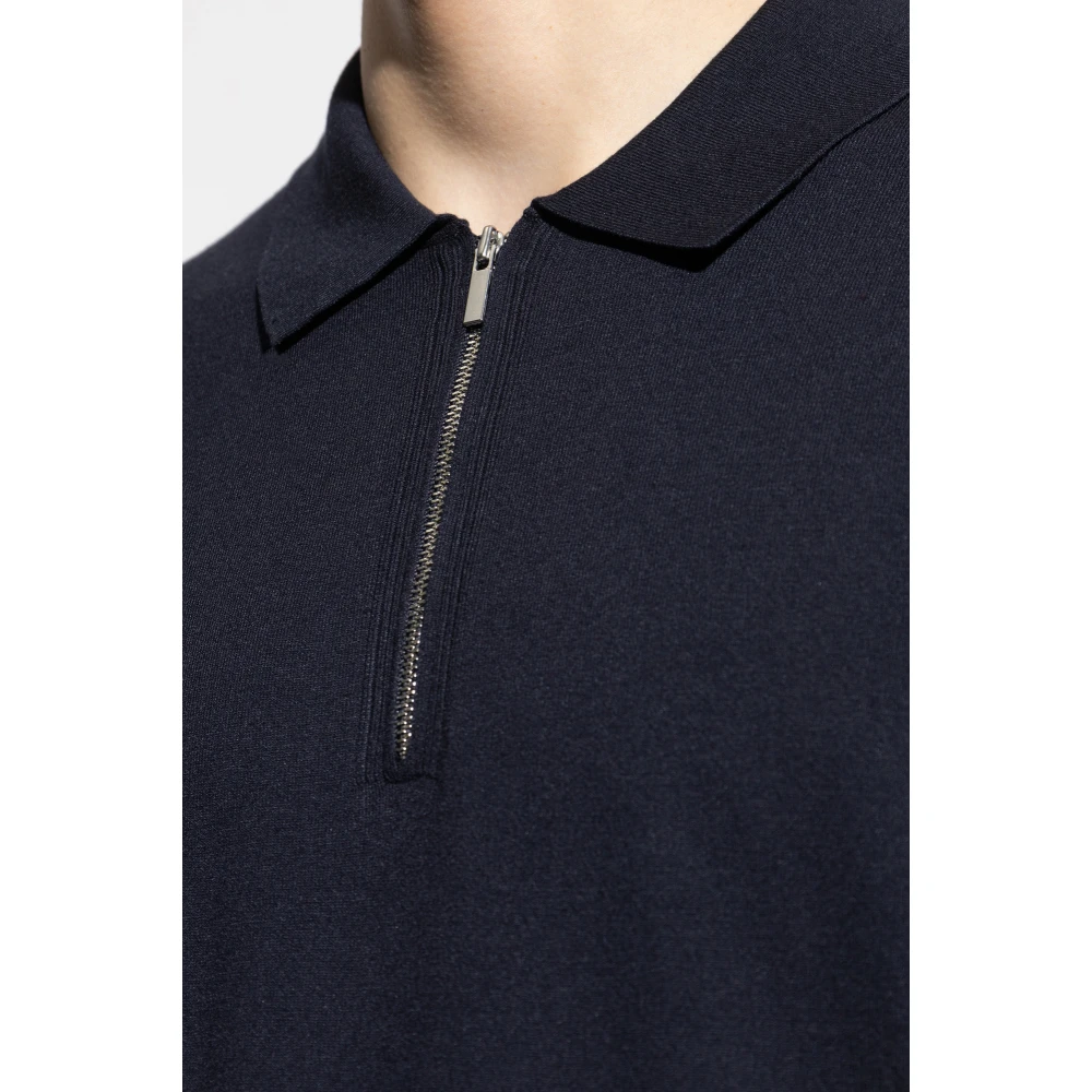 Theory Lange mouw polo Blue Heren