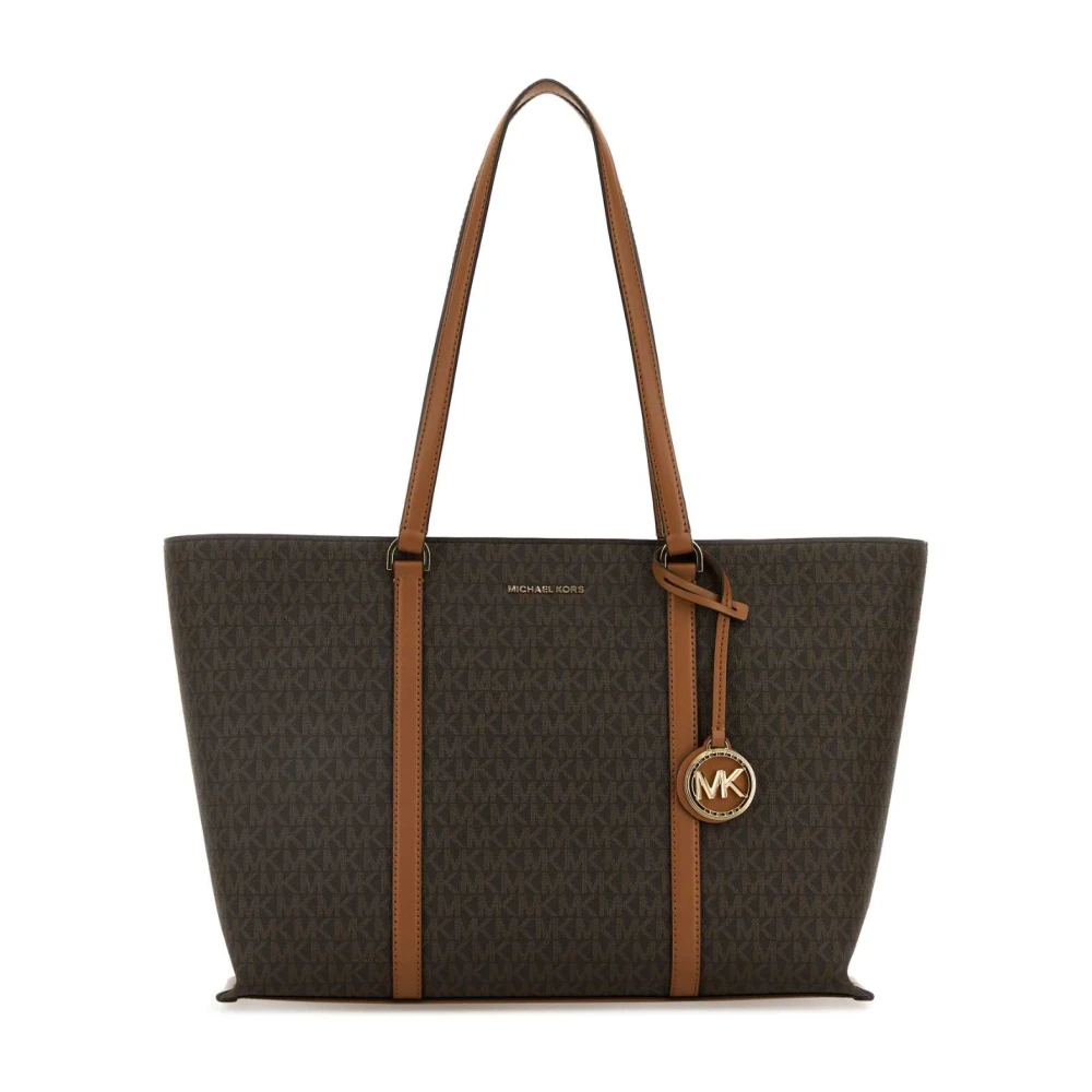 Michael Kors Canvas Temple Shopping Bag Brown, Dam