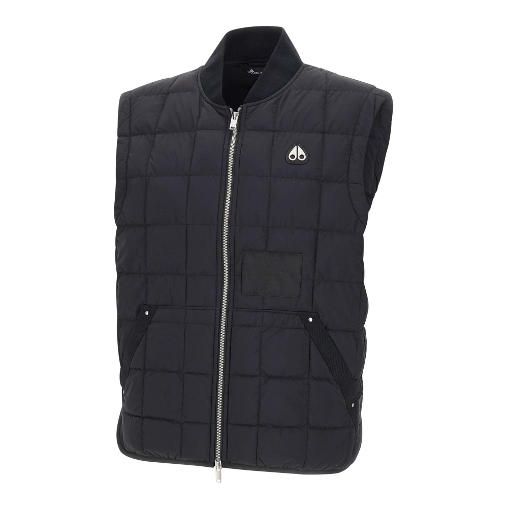 Moose Knuckles Men's Black Waistcoats, L, Transit Liner Vest
