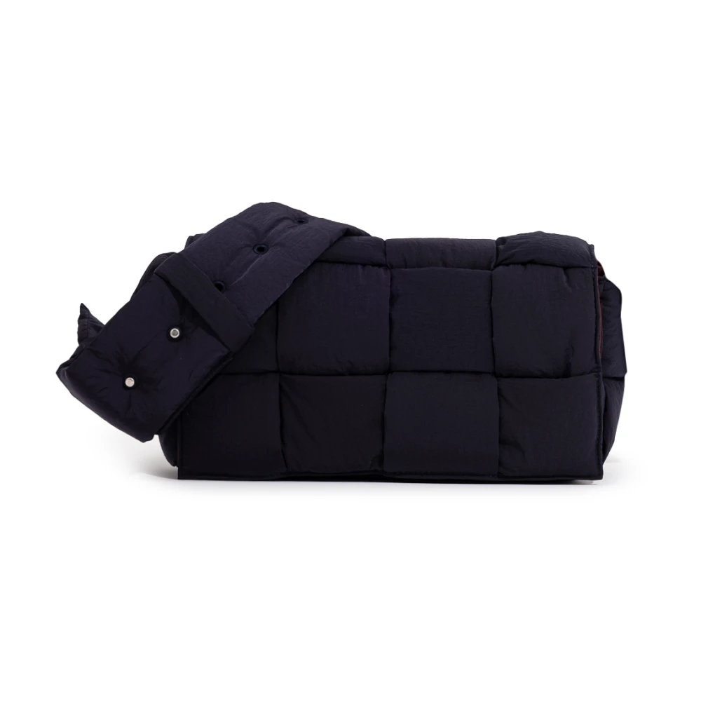 Bottega Veneta Gewatteerde Tech-cassette in geweven nylon Blue Heren