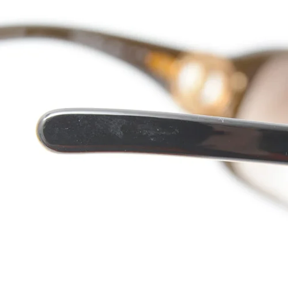 Chanel Vintage Pre-owned Plastic sunglasses Brown Dames
