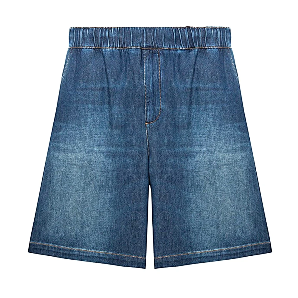 Valentino Garavani Casual Denim Shorts voor Mannen Blue Heren