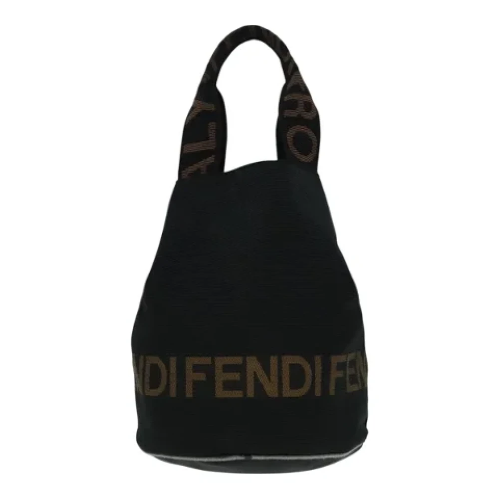 Fendi Vintage Pre-owned Nylon handbags Black Dames