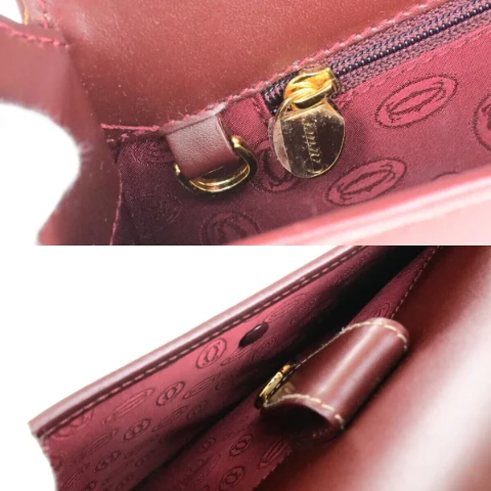 Cartier Vintage Pre-owned Leather shoulder-bags Brown Dames