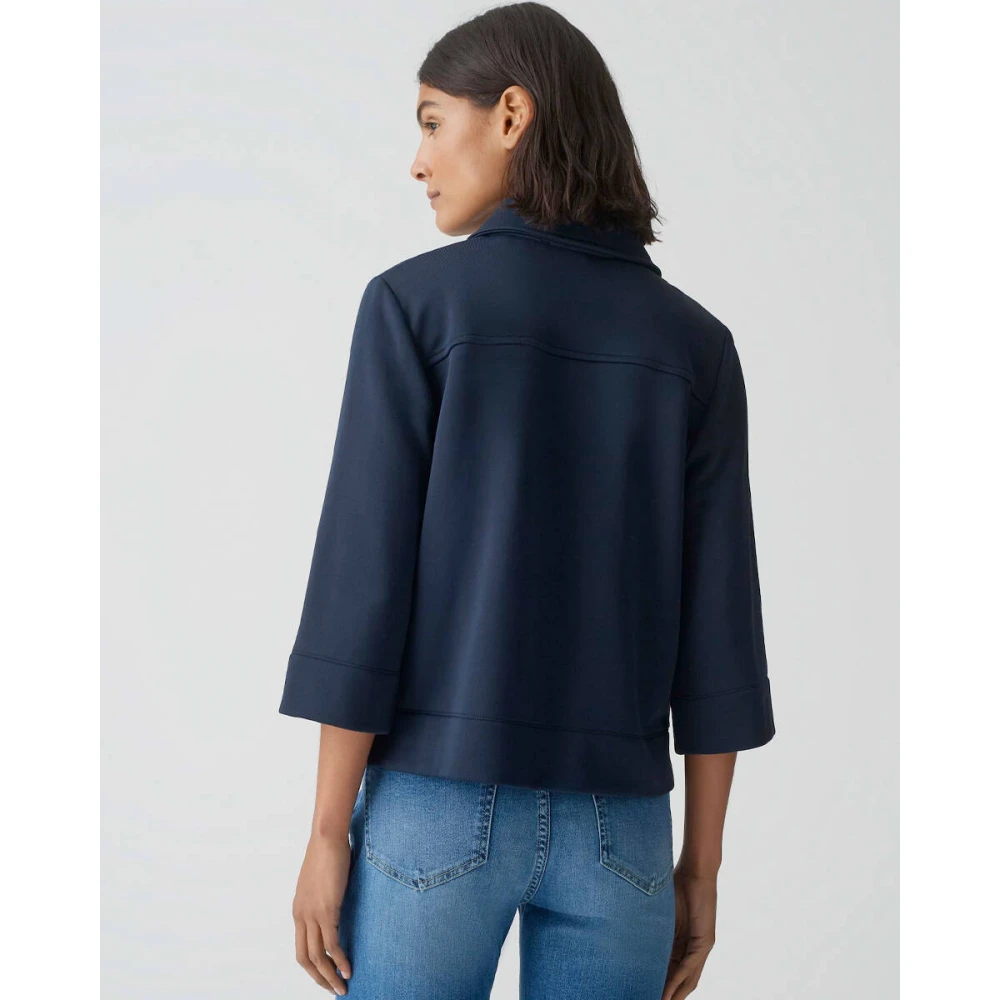 Opus Stijlvolle Sweatshirt met Gonut Detail Blue Dames