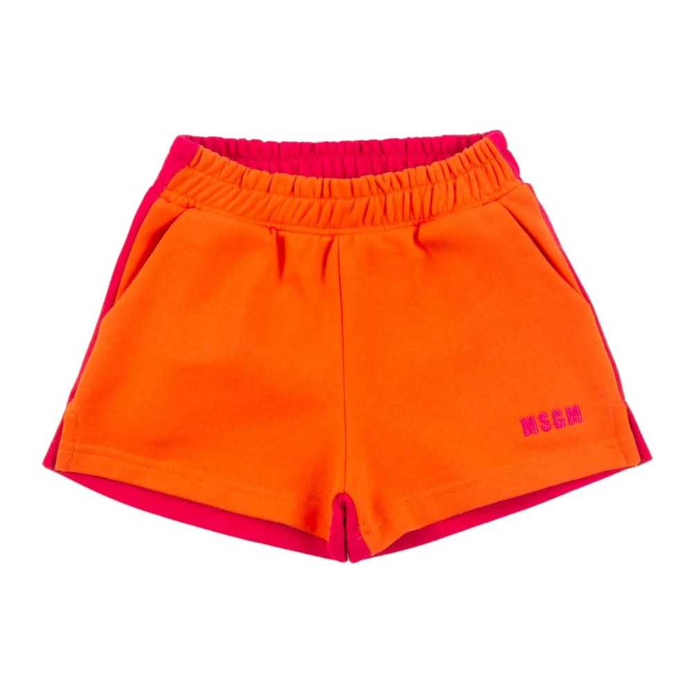 Msgm Shorts Orange, Flicka