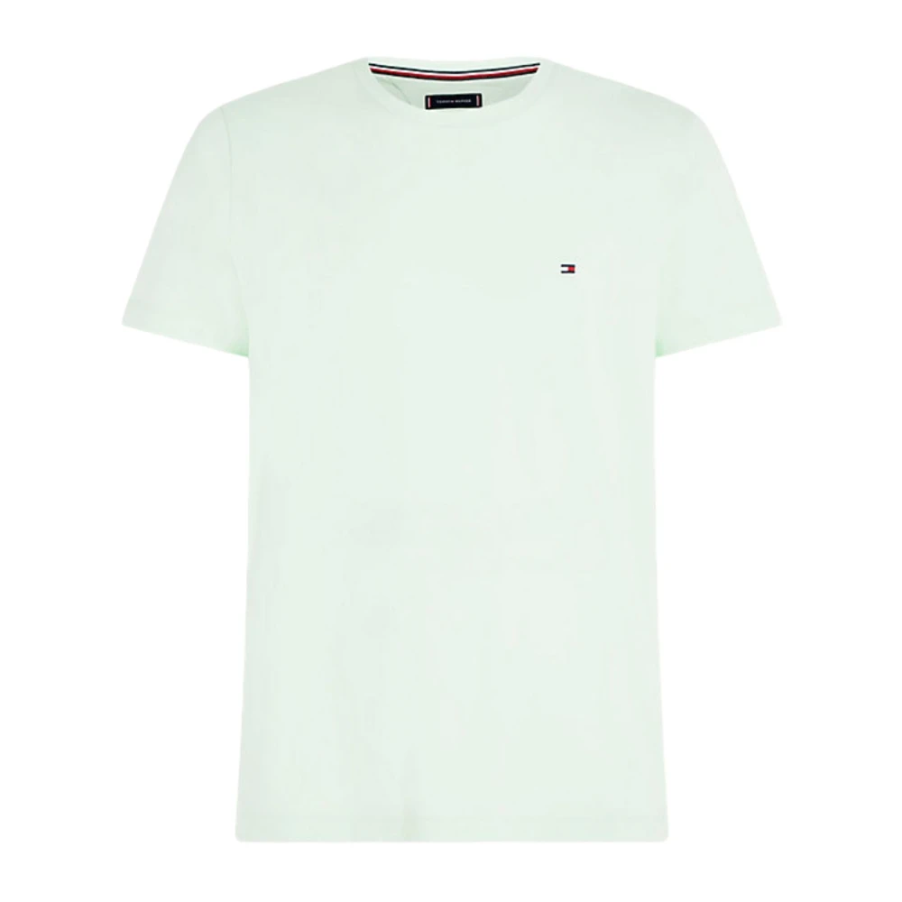 TOMMY HILFIGER Heren Polo's & T-shirts Stretch Slim Fit Tee Mint