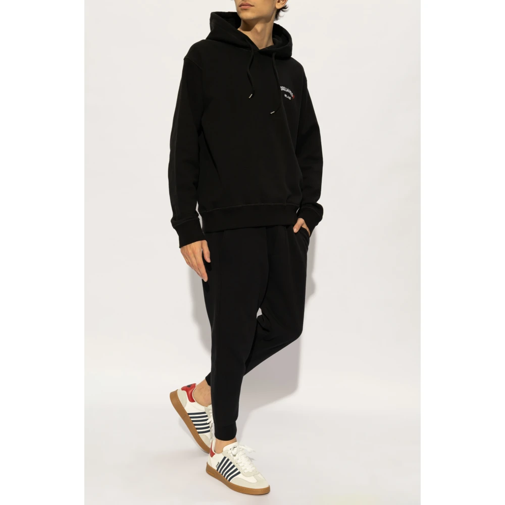 Dsquared2 Sweatshirt met logo Black Heren