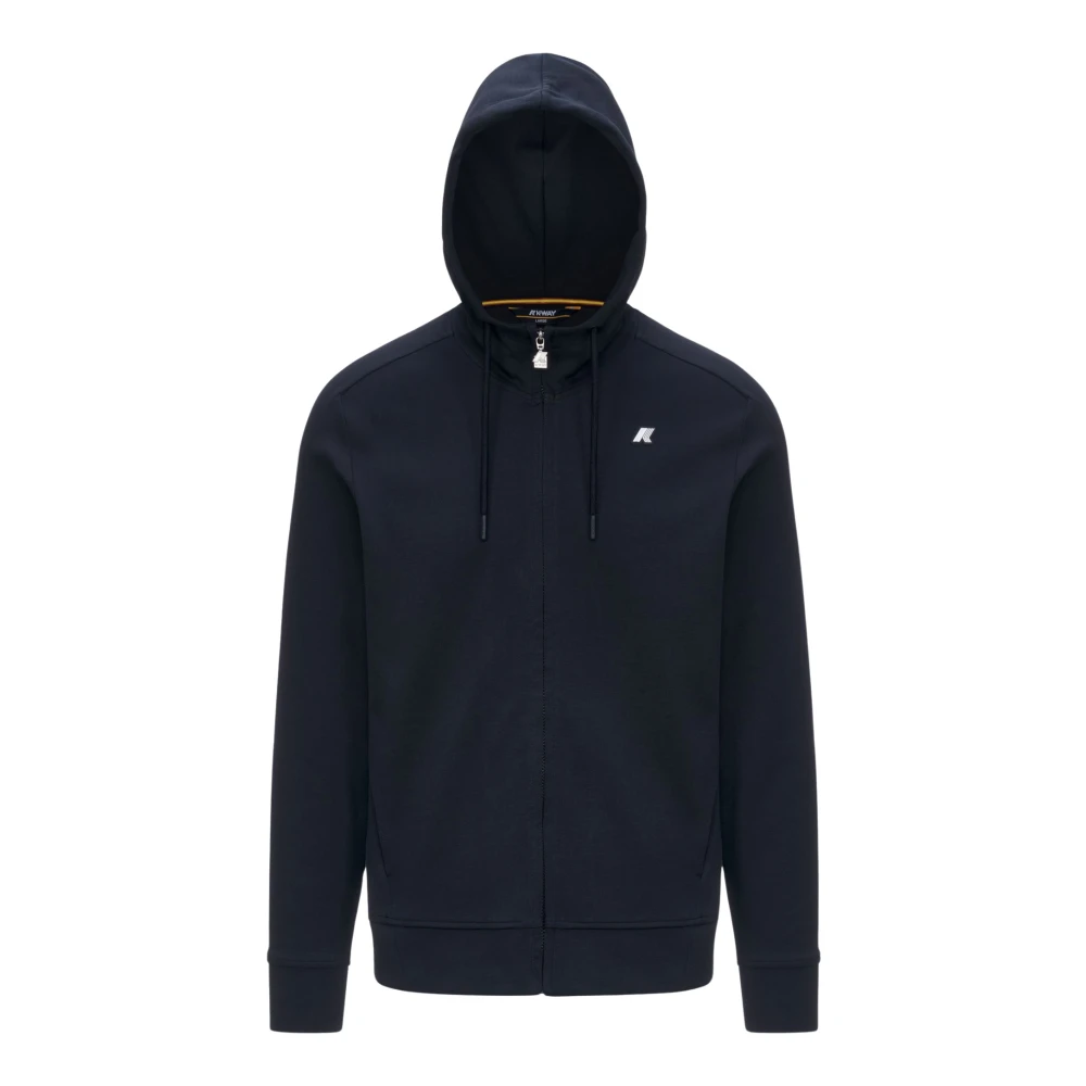 K-Way Men's Black Zip-Throughs, 2XL, Anton Interlock