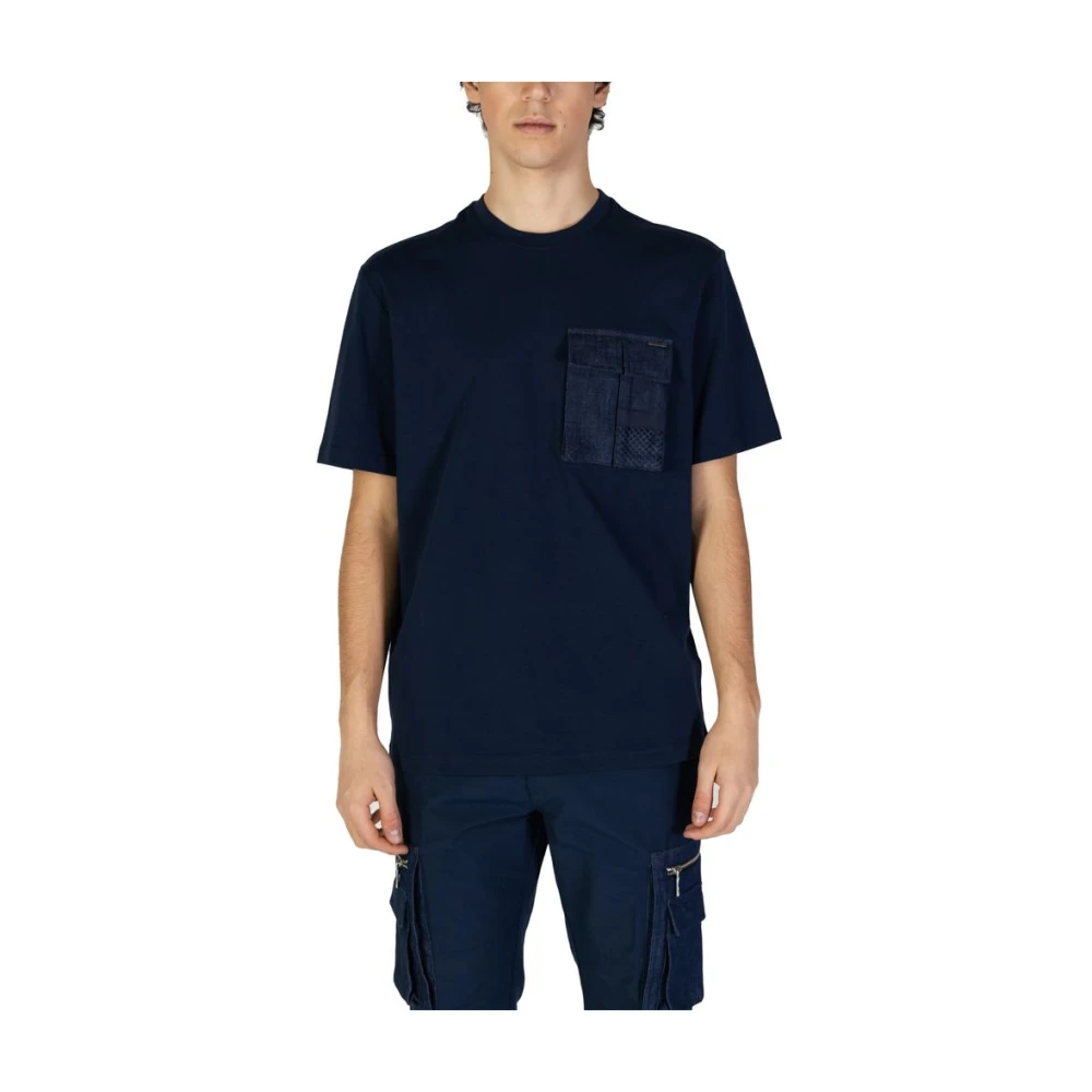 Antony Morato Men's Blue Cotton T-Shirt Spring/Summer Collection