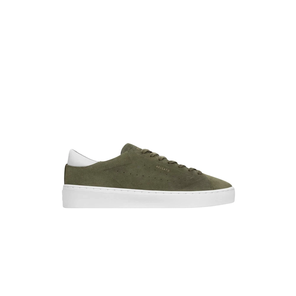 Axel Arigato Men's Green Sneakers, 7 Uk, Court Sneaker Suede
