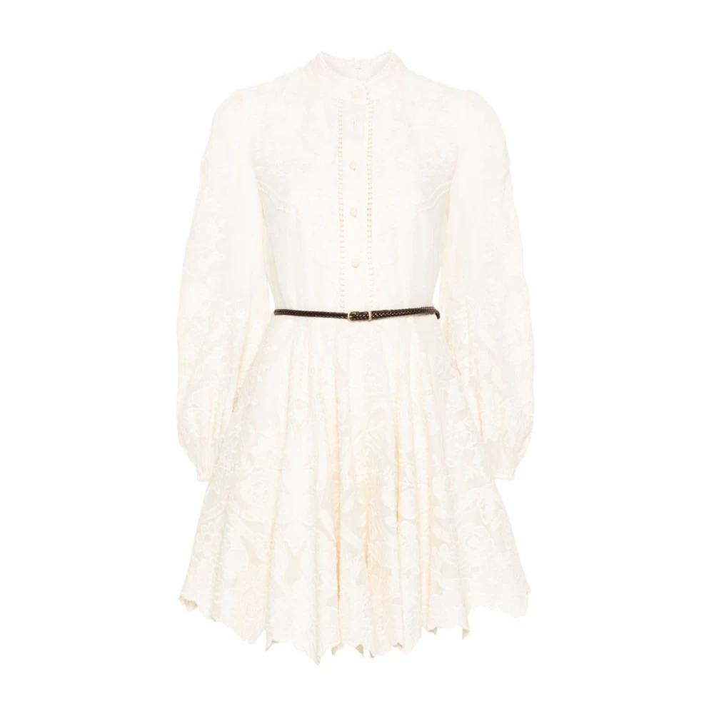 Zimmermann Bloemen Geborduurde Witte Jurk White Dames