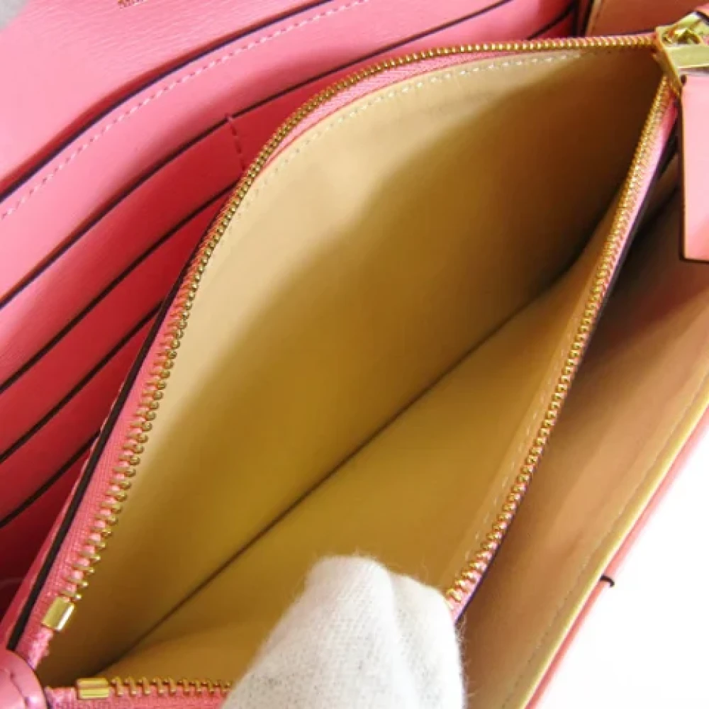 Delvaux Pre-owned Leather wallets Pink Dames