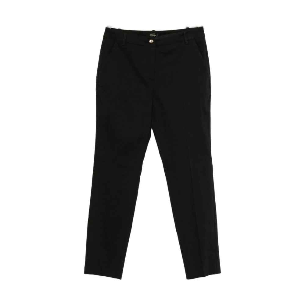 Pinko Kvinno Svart Byxor Dam, 2XS, Chinos