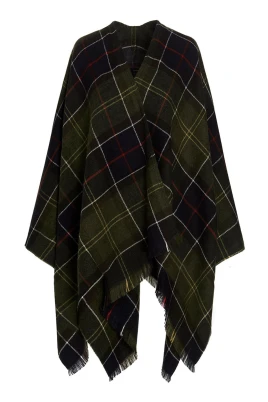 Tartan Oversize Wrap Cape