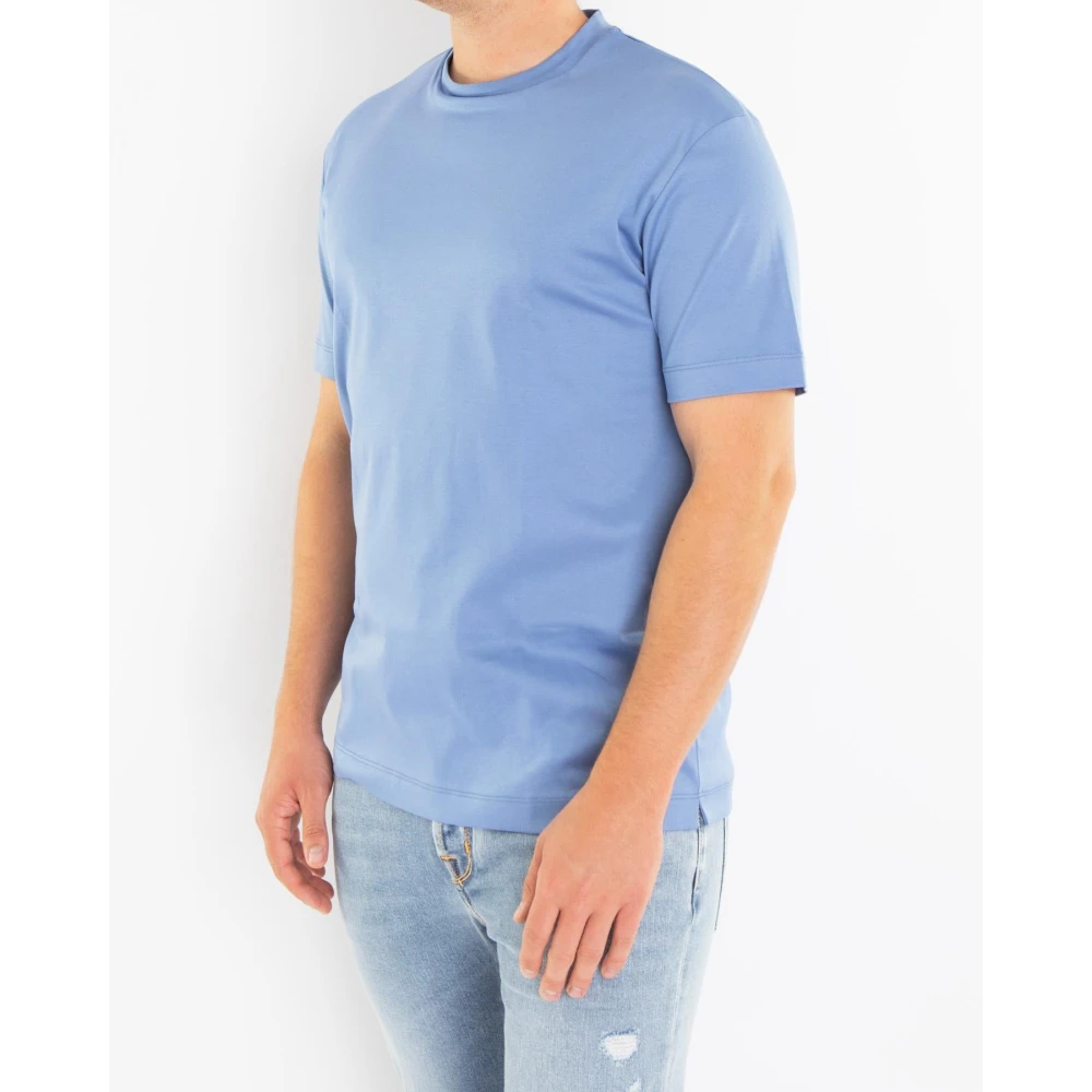 Valenza Interlock Supima T-Shirt Blauw Blue Heren