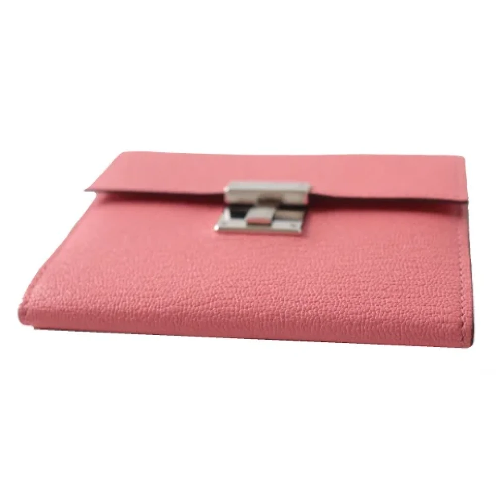 Hermès Vintage Pre-owned Leather wallets Pink Dames