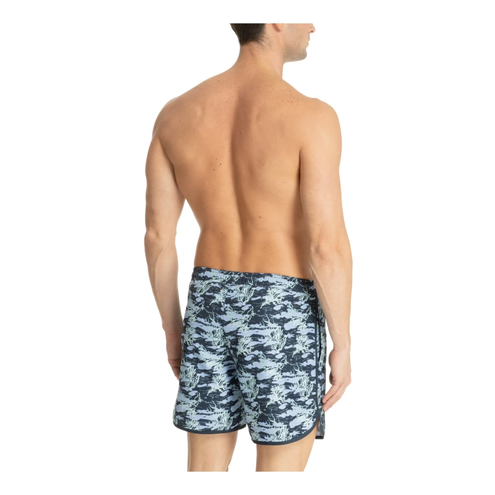 Emporio Armani Abstract Multicolor Zwemshorts Multicolor Heren